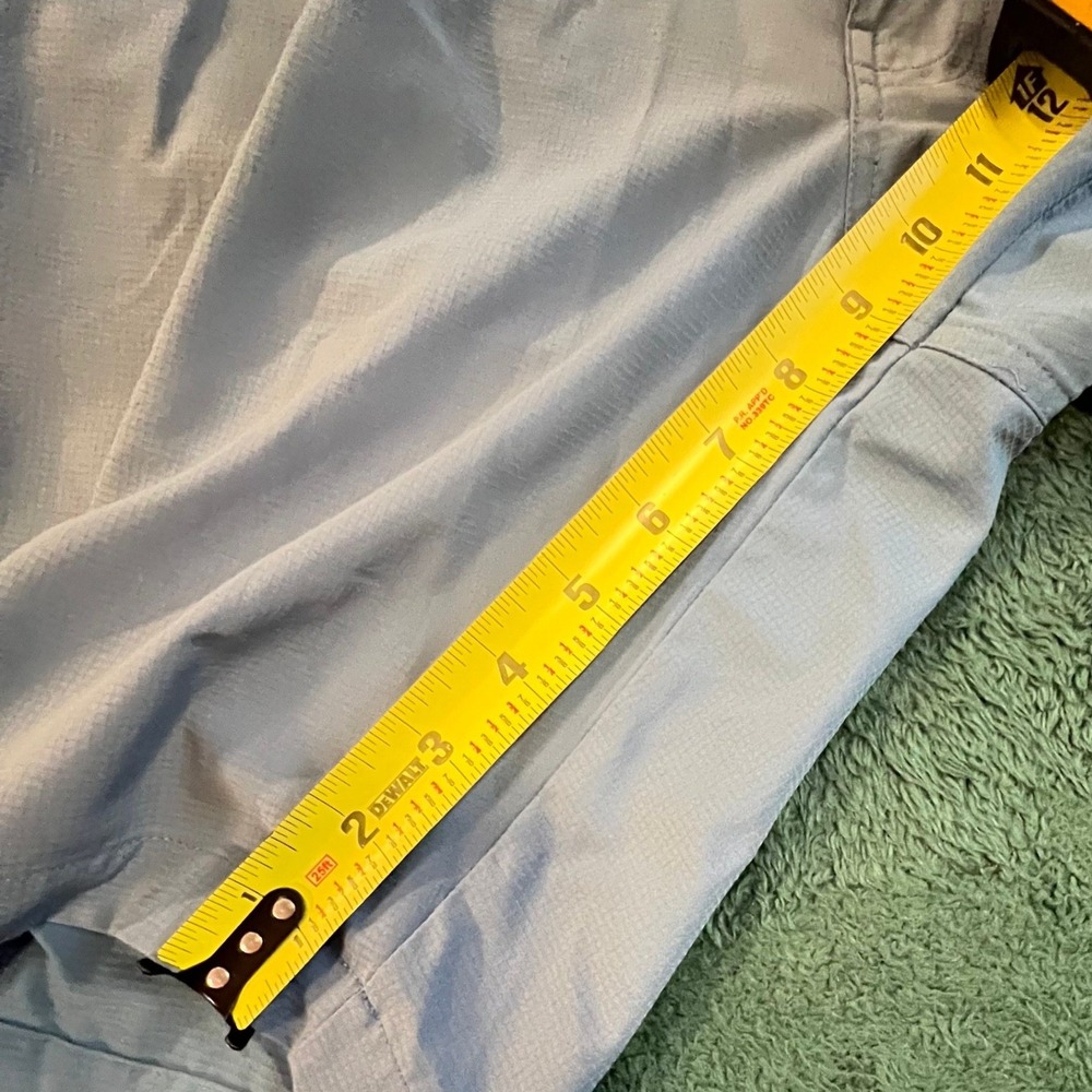 Mens TravisMathew 34 Excellent Light Blue Golf Shorts Solid Polyester Stretch - Picture 4 of 13